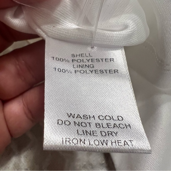 NWT D. ARK Cream Lace Halter Mini Dress Size L - Picture 11 of 12